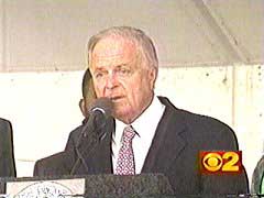 Richard Riordan on the podium